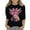Black, variant on HNMKIU Girls Tops Cropped Sleeves Tee for Young Fashion Lovers Playful Valentine's Day Styled Comfort Tee for Girls Black,13-14 Years