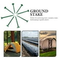 thumbnail image 2 of Topbathy 100Pcs Garden Stakes Green Plastic Durable Ground Pegs for Outdoor Fabric and Lawn Fixing, 2 of 8
