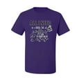 thumbnail image 2 of Wild Bobby All I Need is a Little Bit of Coffee & a Whole Lot of Jesus Inspirational/Christian Men Graphic Tee, Purple, Medium, 2 of 6
