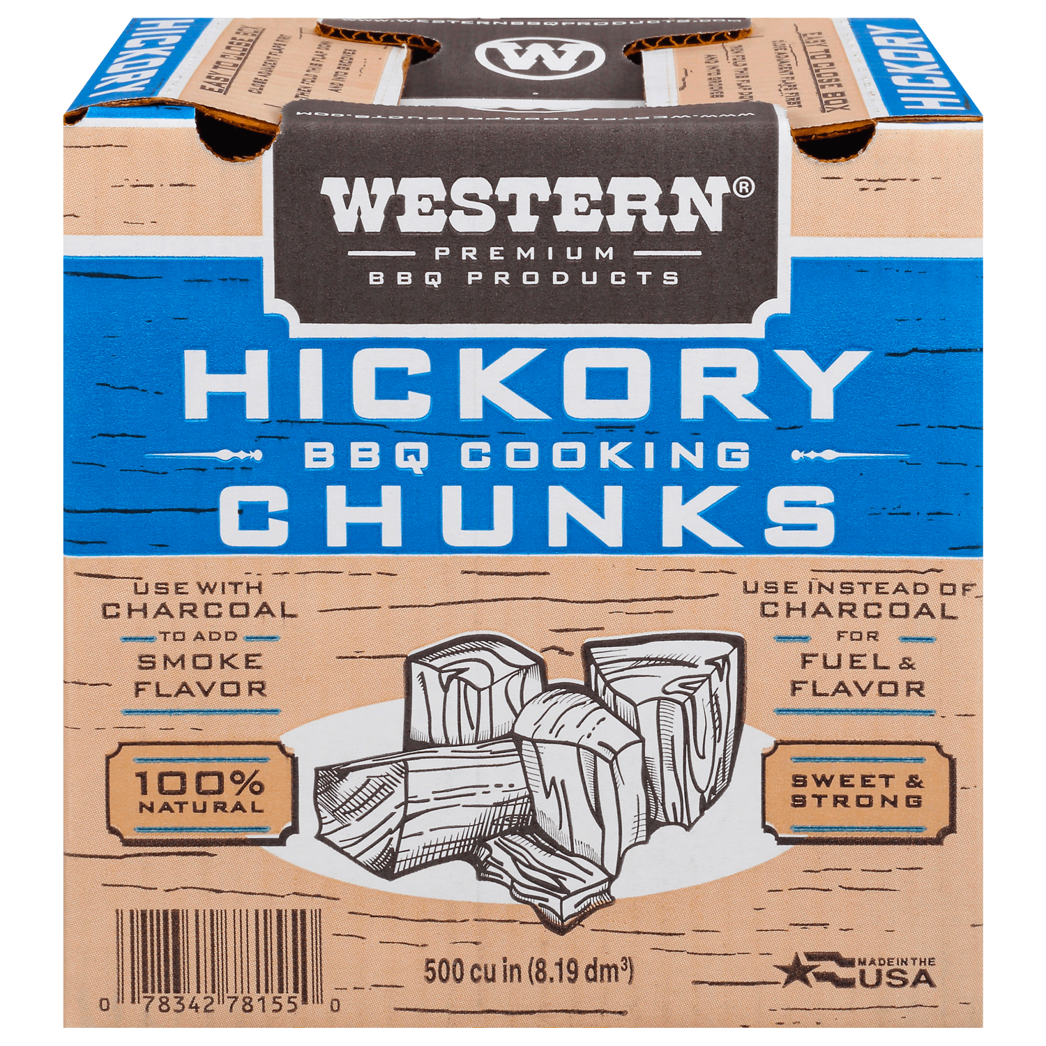 Western Premium BBQ Hickory Cooking Chunks photo 1
