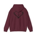 thumbnail image 2 of God is good. Heart & Cross on back. Christian Art on a Unisex Hoodie., 2 of 4