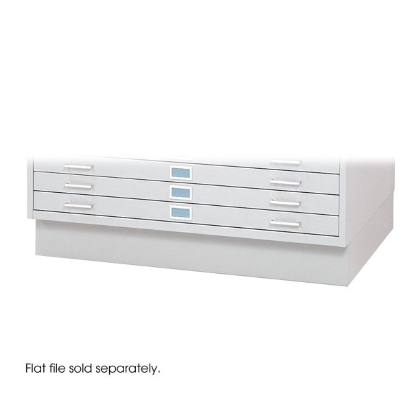 Flat File Closed Base for 4996 and 4986, SteelFinishWhite