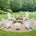 thumbnail image 5 of SERWALL Outdoor Small Folding Side Table, HDPE All Weather Adirondack End Table, No Assembly Required, White, 5 of 9