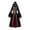Black, variant on Plus Size Medieval Dress, Renaissance Princess Hooded Costume for Women, Halloween Maxi Velvet Cocktail Dress Gown S