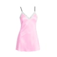 thumbnail image 4 of Frostluinai Women's Satin Chemise Nightgown Lace Trim Silk Slip Lingerie Dress V Neck Camisoles Sleep Dresses Nighties Sleepwear, 4 of 9
