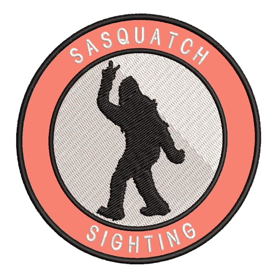 Sasquatch Sighting 3.5" Iron On Or Sew On Embroidered Fabric Badge Patch Unexplained Mysteries Iconic Series