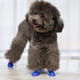 thumbnail image 4 of Botas impermeables antideslizantes de silicona para perros, ideales para nieve, color azul, talla L, cómodas y duraderas., 4 of 6