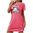 thumbnail image 2 of Tnhcen Pyjama d'Halloween pour Femmes Grande Taille, Robes de Pyjama en Molleton Double Face P-2TG, Douces et Confortables, Tenue d'Intérieur Extensible, 2 of 3
