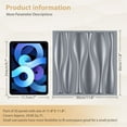 thumbnail image 4 of 3D Wall Panels Gray 11.8 in x 11.8 in, 20 Piece, 30 Pack Decorative Wall Panels, 4 of 7