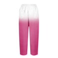 thumbnail image 5 of IDALL Linen Pants Women Petite Pants Linen Capris For Women Summer High Waisted Wide Leg Plus Size Capri Pants Lightweight Capri Trousers S 5Xl Lounge Pants Women Summer Pants Pink L, 5 of 5