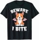 thumbnail image 1 of Disfraz de corgi de Halloween lindo vampiro Bites Fangs Adorable Vampiro Diseño Corgi playera, 1 of 5
