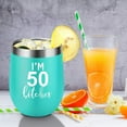 thumbnail image 3 of Wine Tumbler - Fiftieth Birthday Gifts for Women, Funny 50th Birthday Gifts for Women - Turning 50th Year Old Birthday Gifts Ideas for Women - Fifty Birthday Gifts, 50s Birthday Gift for Women, 3 of 6