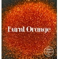 thumbnail image 2 of Glitter Heart Co. - High Quality Polyester Glitter - 2oz Bottle - Burnt Orange - Metallic Orange Fine, 2 of 2