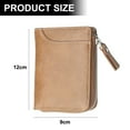 thumbnail image 2 of Wallet for Men PU Leather Bifold Purse Credit Card Holder Coin Pocket - brown, 2 of 5