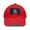 Red / Black patch, variant on Shark Dad Hat Cap with Leather Patch (Rectangle) DooDoo