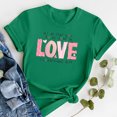 thumbnail image 4 of Shadoumai Valentines Shirts for Women Cute Love Heart Graphic Tees Short Sleeve Teacher Gift Tops, 4 of 5