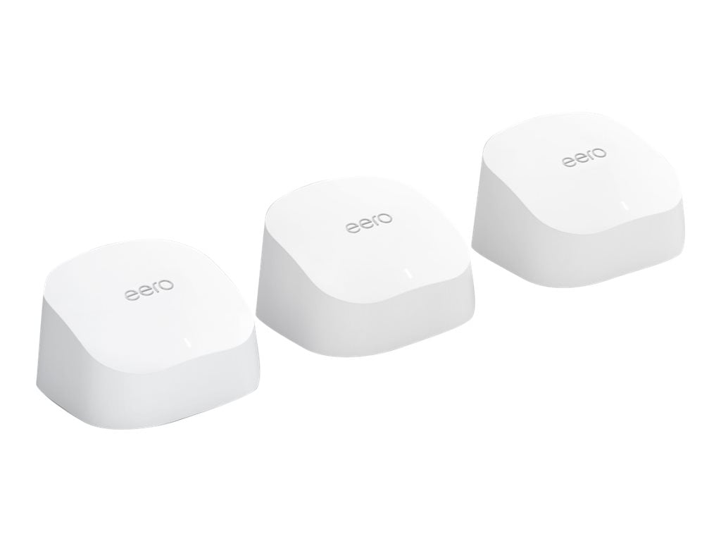 eero 6 WiFi system (router, 2 extenders) mesh GigE ZigBee