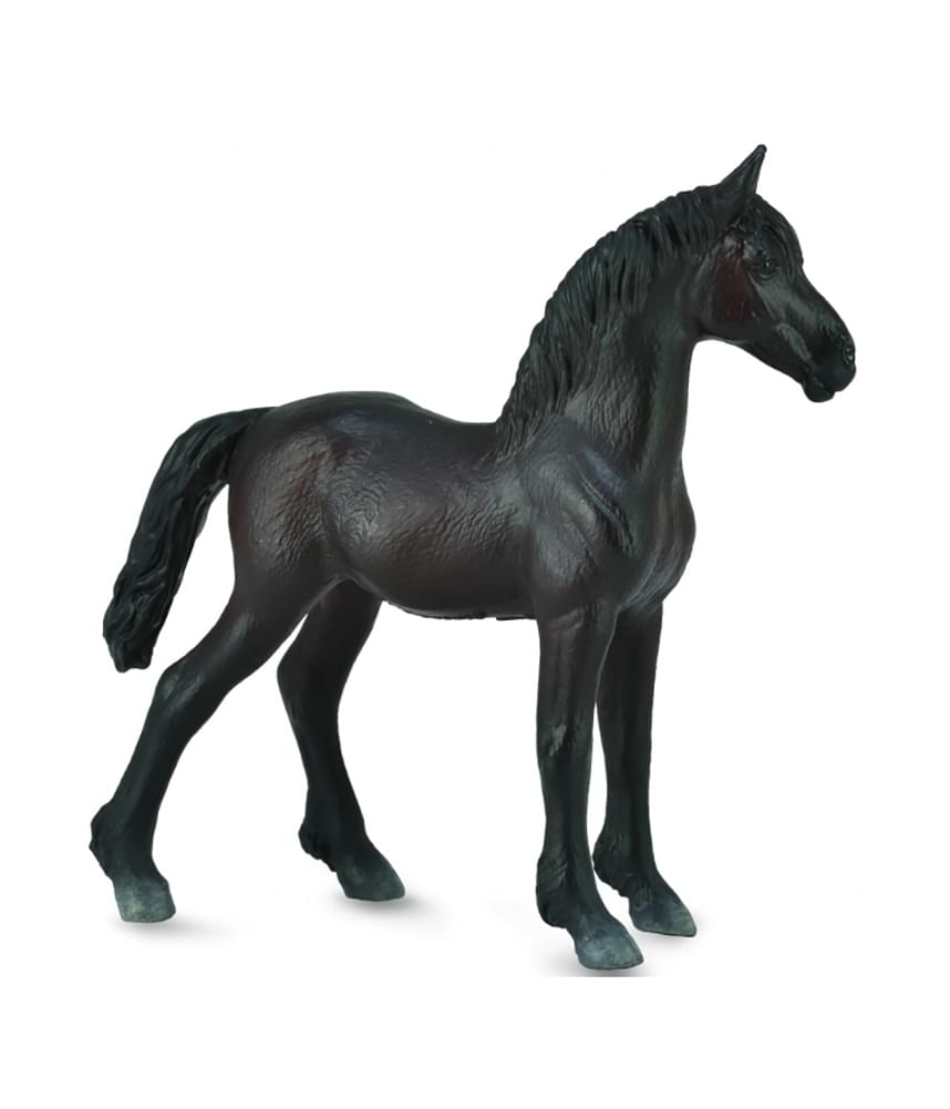 Breyer CollectA 1/18 Model Horse Black Friesian Foal