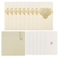 thumbnail image 1 of 10pcs Wedding Invitations Bride Groom Diamond Invitations Cards With Envelopes_Gift Of G, 1 of 3