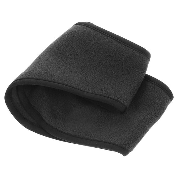 FUEENIRVA 1Pack Polar Fleece Wide Band Ear Warmers for Winter Running Headband Dark Grey 11.8x4.5x0.6in