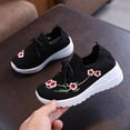 thumbnail image 4 of Aihuaihua 2026 Girls Casual Sneakers Breathable Mesh Embroidered Athletic Walking Shoes For Toddler Kids Black, 4 of 9