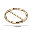 thumbnail image 2 of 2Pcs Silk Scarf Ring Clip T-Shirt Tie Clips for Women Fashion Metal Round Circle Clip Buckle Clothing Ring Wrap Holder by Elapind, 2 of 7