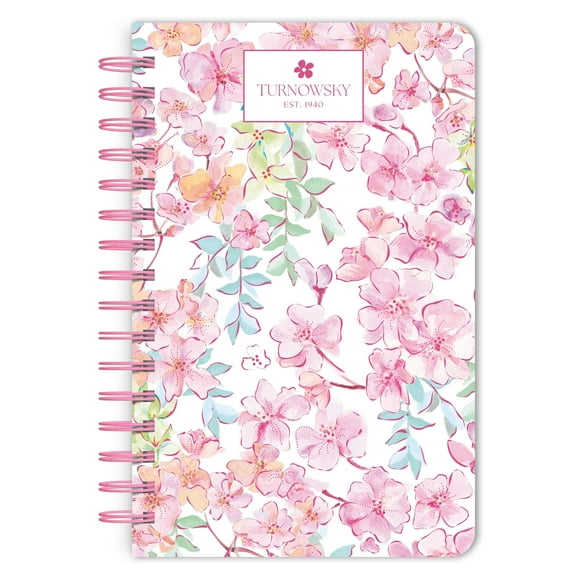 House of Turnowsky | 5.25x8.25" Compact Wire Journal | Non-Dated | Foil Stamped Cover | BrownTrout