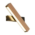 thumbnail image 3 of Aplique de pared Iluminación Luz cálida 4W Tira de madera maciza Lámpara de pared Lámpara de lectura Madera Negro, 3 of 9