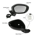 thumbnail image 3 of Unique Bargains Door Mirror Assembly Right Side for Honda Civic 2022-2023 Power Glass Non-Heated Manual Folding Black, 3 of 6