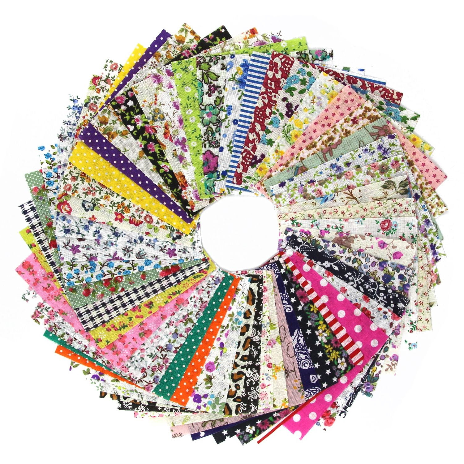 DIY quilting Patch 60pcs 10cmx10cm charm pack cotton fabric patchwork bundle fabrics cloth sewing