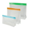 thumbnail image 1 of LOVEVER Sacs de Rangement Alimentaires en Silicone Réutilisables Sacs de Congélation Réutilisables - Étanches pour Pique-Niques et Activités Extérieures pour Voyages et Maisons de Jardin, 1 of 7