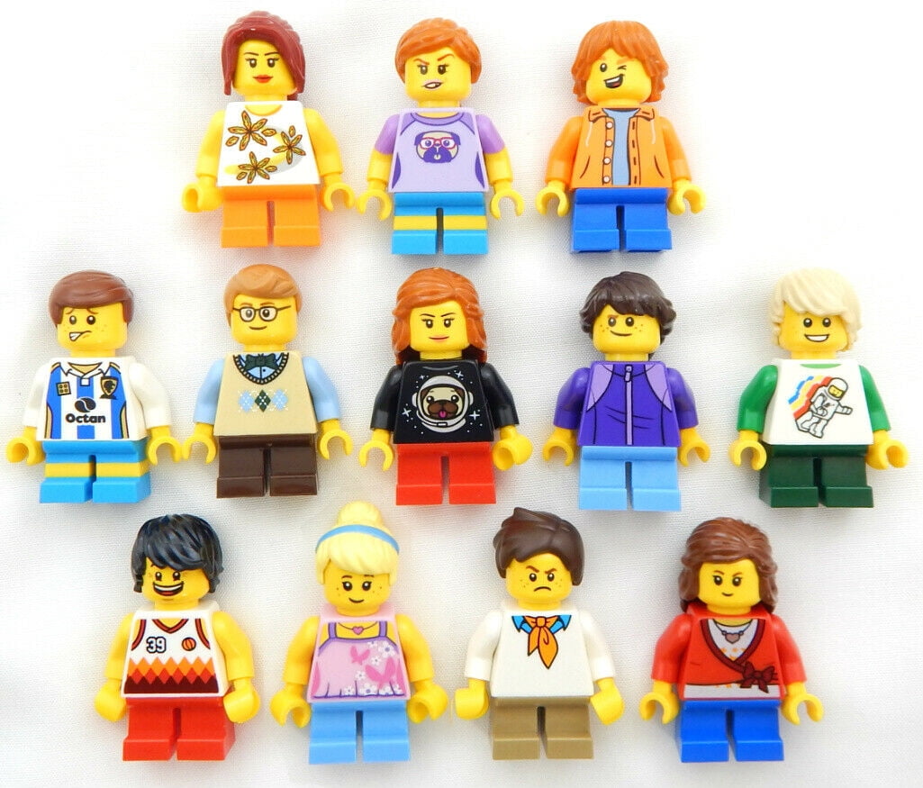 LEGO 10 NEW FEMALE GIRL MINIFIGURES TOWN CITY SERIES FRIENDS FIGURES