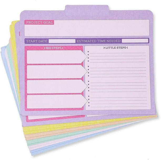 12-Pack Project Notes File Folder, 9.5 X 11.5 inches - Walmart.com - Walmart.com