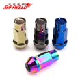 thumbnail image 4 of Accesorios de tuerca de cubo de rueda modificado para coche aleación de aluminio de alta resistencia 7075-t6 tornillo ligero forjado 50mm de largo titanio dorado, kaili Sencillez, 4 of 5