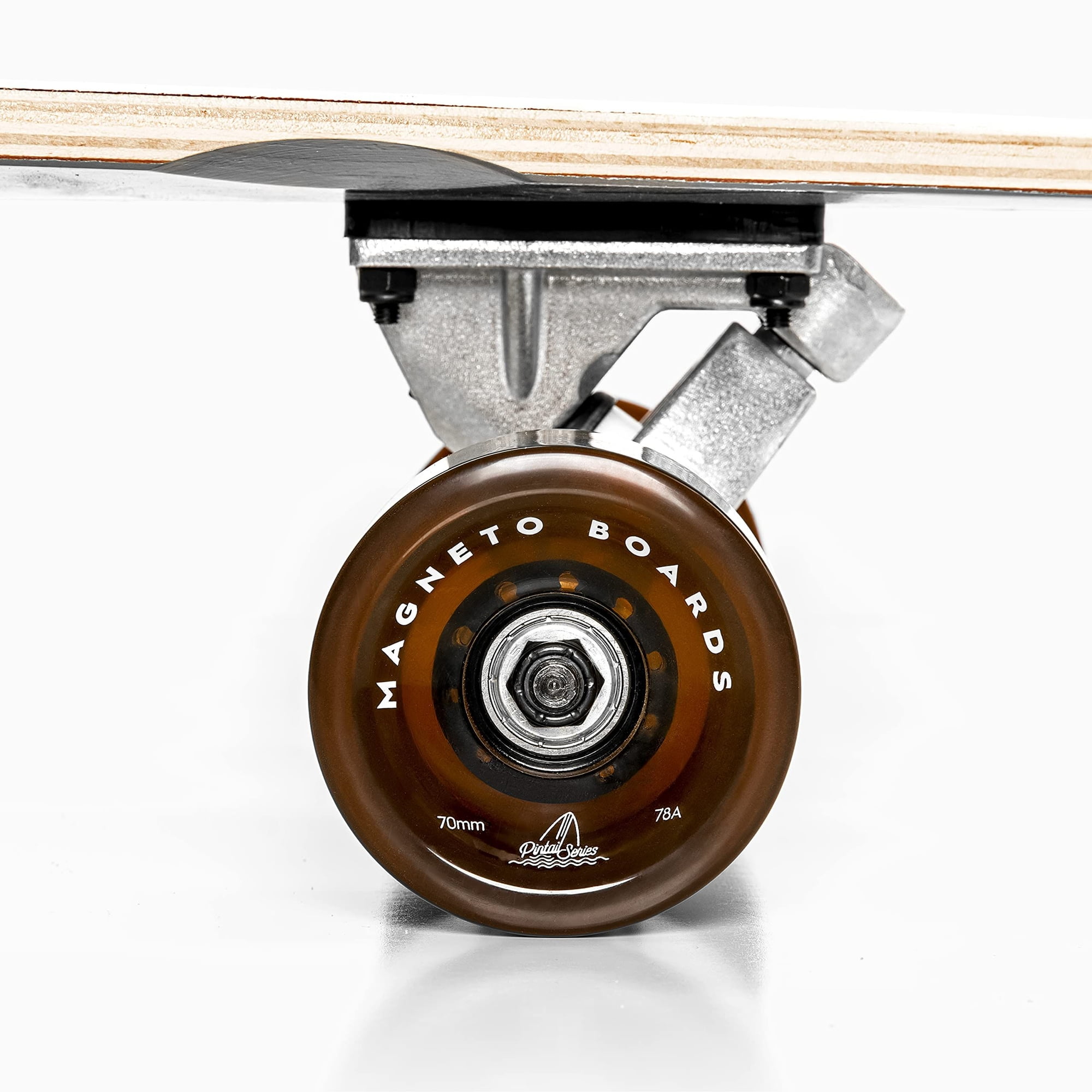 Magneto 40-inch Pintail Cruiser Longboard Skateboard - Hard Maple