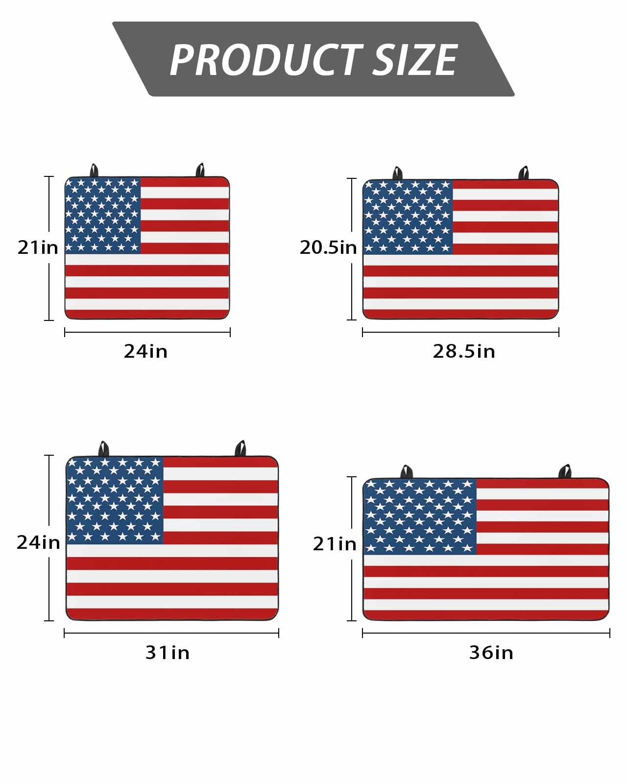 Stove Top Covers for Electric Stove, American Flag Glass Stovetop Cover Protector, Blue Red USA Flag Induction Cooktop Protector Oven Mat for Kitchen Countertop 24"x21"