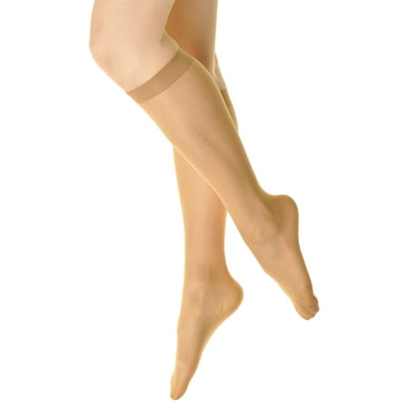 

Angelina Sheer Support Nylon Spandex Knee-High Stockings (6-Pairs)