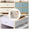 thumbnail image 6 of HemaKayy 4 Pack 1.2" Decorative Cabinet Knobs - Elegant, ABS Glass Square White Handles for Kitchen, Bedroom, Bathroom, and Home Furniture Decor - Unique Marble Texture, 6 of 6
