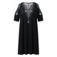 thumbnail image 4 of Vestidos Para Mujer Vestidos Casuales Moda Erógeno Con Cuello en V Estampado Ahuecado Mini Vestido de Manga Corta Odeerbi  ODB157885, 4 of 6