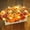 LED, variant on Fall Decor Rose Floral Table Arrangement with Harvest Planter Wooden Tray,Light Up Fall Decorations Artificial Pumpkin Maple Leaf Autumn Table Centerpiece for Farmhouse Thanksgiving Kitchen