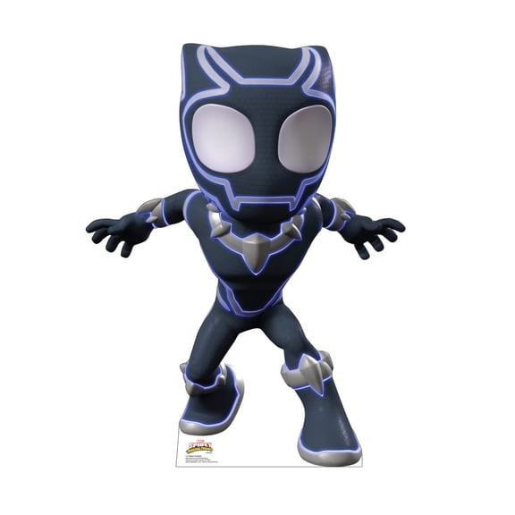 Advanced Graphics 3751 45 x 34 in. Black Panther Cardboard Cutout, Spidey & His Amazing Friends