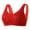Red, variant on beishanbush Clothing Bra Under $5 Women Lace Front Button Shaping Cup Adjustable Shoulder Strap Large Size Bra