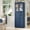 Blue, variant on Cabinet with Glass Doors and Adjustable Shelves, with 2 Drawers