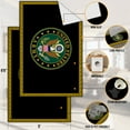 thumbnail image 3 of Ottomanson US ARMY Logo Non-Slip Rubberback 5x7 Machine Washable Area Rug, 5' x 6'6", Black/Yellow, 3 of 6