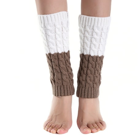 

1 Pair Women Girls Autumn Winter Leg Warmers Socks Long Footless Socks Winter Autumn Dance Ballet Stocks khaki