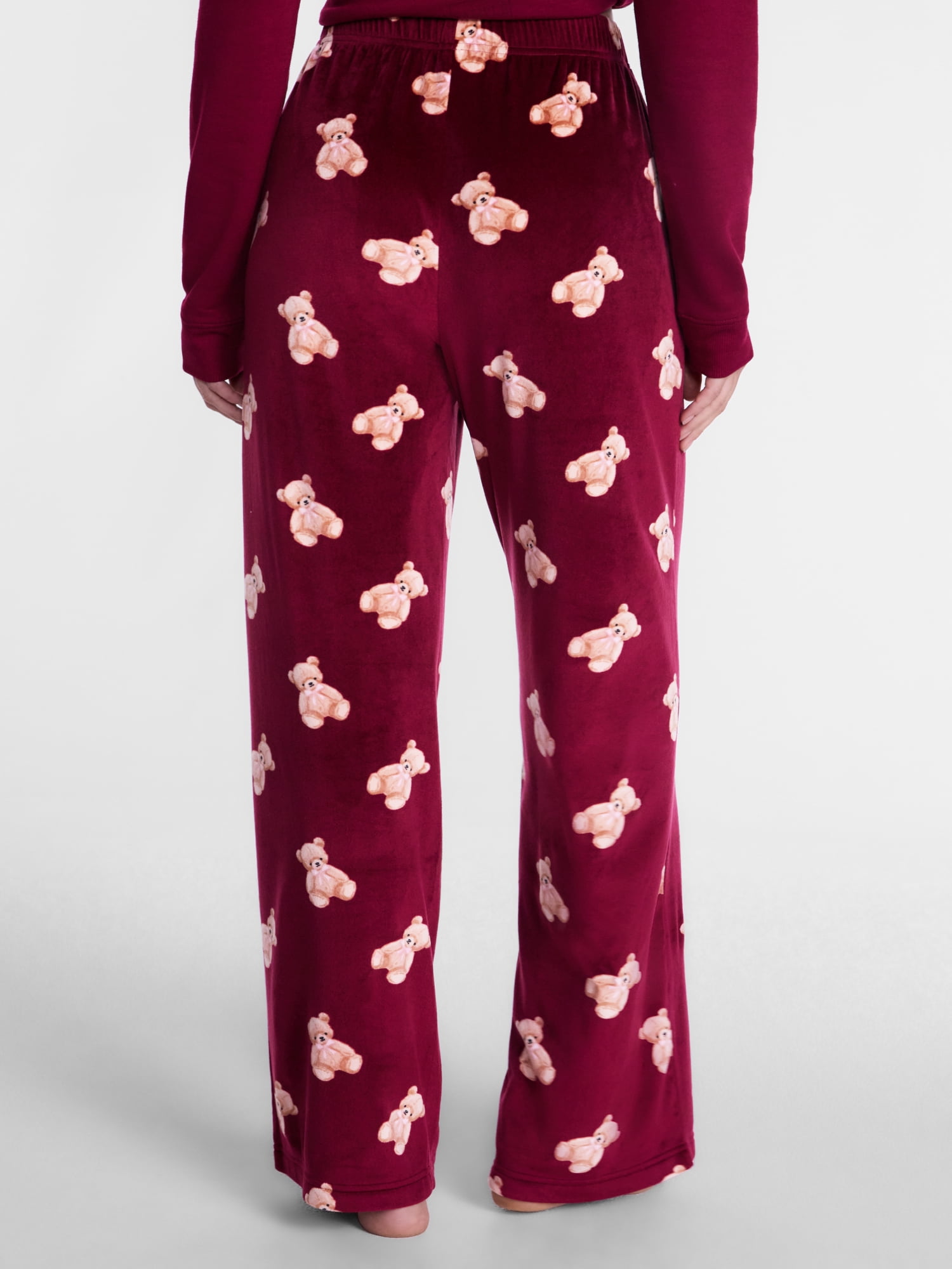 Joyspun Women's Velour Sleep Pants, Sizes XS-3X