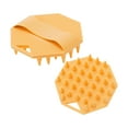 thumbnail image 5 of Unique Bargains 1 Pc Octagonal Hair Shampoo Brush for Head Massage 3.54"x0.83" Orange, 5 of 6