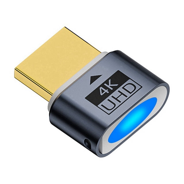 Virtual HDTV 4K Display Headless Display Adapter Supports 1080P@60Hz/120Hz Maximum Resolution 4K@60Hz