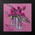 thumbnail image 2 of Tramoni, Oliver 12x12 Black Modern Framed Museum Art Print Titled - Bouquet rose II, 2 of 5