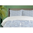 thumbnail image 4 of Ambesonne Blue White Duvet Cover Sets, Nautical Ocean Fish, 2-King, Blue White, 4 of 7